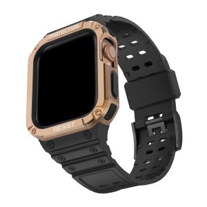 Case Strap Compatible For Apple Watch 45mm 44mm 41mm 40mm 38mm 42mm Silicone TPU band iWatch Series 9 8 7 4 5 6 3 2 1 SE