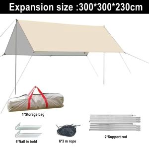 Outdoor canopy vinyl portable camping tent camping shade tent self-driving tour butterfly tent vinyl canopy