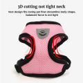 Adjustable Breathable Vest Style Pet Harness and Leash Set Comfort Wearable Outdoor Walking Traction Kit Flexible Size Fits Puppy Dog Cat Safe Sturdy Daily Outdoor Travel Walking Training Accessories. 