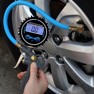 3 Types Digital Manometer Tire Pressure Gauge with Metal Connector Fitting for Car Auto Motorcycle Grade 0.01