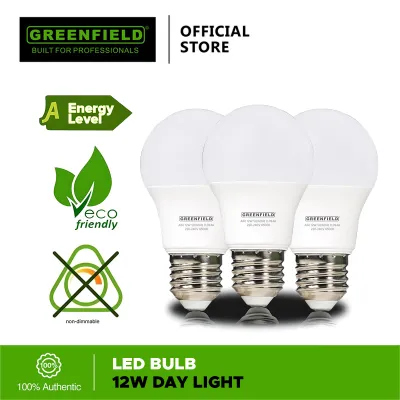 Greenfield LED Bulb 12W Daylight 3 pcs