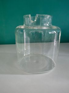 Replacement parts for the Pegg non-spill ceramic water dispenser single glass bottle with matching silicone stopper accessories for cats