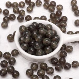 8mm/10mm 10pcs/bag Resin Glitter Cat Eye Beads For Handmade Bracelet Necklace Earring Keychain DIY Craft Jewelry Making Accessories