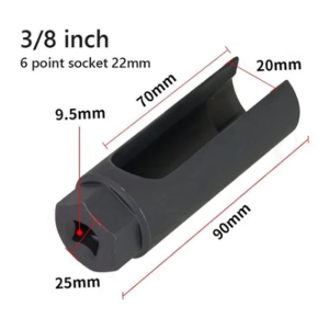 Universal 22mm Car Oxygen Sensor Socket Wrench 3/8" & 1/2" Drive Removal Installation Steel Repair Tool