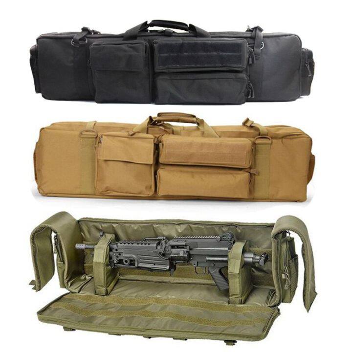 Tactical Military Double Bag Case Rifle Backpack M249 Rifle Bag Hunting ...