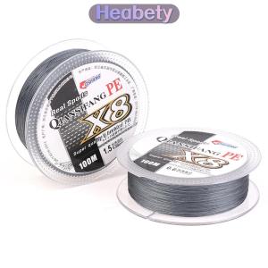 Heabety 100M 8 Sợi PE Bện Dây Câu Cá Multifilament Mạnh Mẽ Câu Cá Dòng Du Lịch Bền Biển Suối Dây Câu Cá