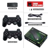 4K HD Home Game Console Wireless Double Gamepad 32/64G 20000 game Support Multiple HDMI TV Projector M8 Video Game Console Retro Handheld Game Console For PS1/GBA/FC