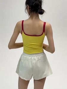 2026 Hot Sale [ Shipped from China ] Sports Suit 2026 New Summer Yoga Vest with Chest Pads Sleeveless Pilates Top Fitness Apparel B3