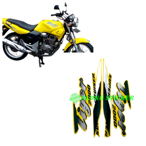 STIKER STRIPING LIST BODY MOTOR HONDA TIGER 2000 WARNA KUNING