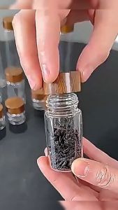 10/20/30ML Mini Glass Jar Airtight Sealed Lid Glass Container For Spices Nuts Tea Coffee Beans 1Pc