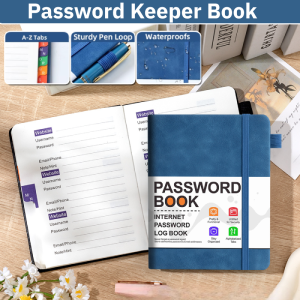 Password Keeper Book with Alphabetical Tabs Software Notebook Organizer Multi-color Password Notebook Gifts for Home and Work
