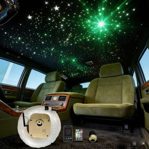 Optical fiber lamp Twinkle Fiber Optic Star ceiling kit Bluetooth APP Control Starry Car LED Light Kid Room COLOR golden new