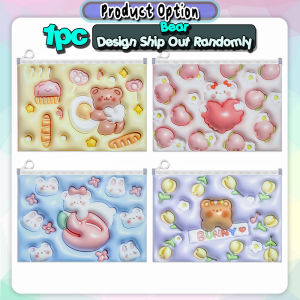 [Choo Choo Toy] Cute A4 Size File Folder Zipper Bag School Storage Holder Organizer Stationery Fail Zip 文件袋 收纳袋 - ST15