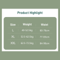 Ladies' highwaisted cotton abdominal girdle with belly control and buttock lift. 