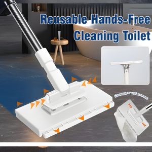 【2.0】Face Towel Mop Clip Dedicated Lazy Multifunctional Rag Disposable Towel Hands-Free Automatic Cloth Clip Small Mop不脏手拖把