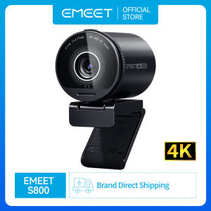 EMEET S800 Webcam 4K Ultra HD Streaming HDR USB Web Camera With Sony Sensor (1/2") Video Calling and Recording Noise-Reducing Dual Microphone For Computer Mac Laptop Desktop Online Meetings
