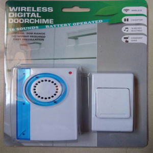 【Warranty】Security Wireless Doorbell 16 Tune Songs Easy Installation Smart Waterproof Door Bell Button for Home Office Hotel