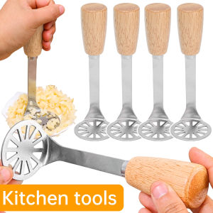 【Snuggery】 Kitchen Potato Crusher Tool Stainless Steel Potato Masher Manual Fruit Vegetable Pressure Mud Machine Kitchen Food Crusher