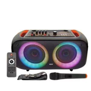NDR-Q68 Professional Battery System Portable 6.5X2 inches Bluetooth Speaker with wireless mic