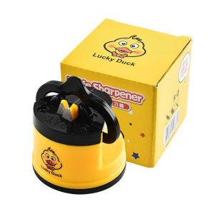Knife Sharpener Professional Household Kitchen Knife Sharpener Yellow Duck Suction Cup Non-slip Base