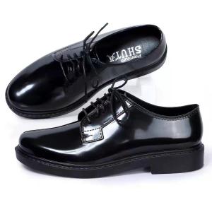 black leather shoes office school security guard shoes for men and women Footwear Boy Walking Shoes Comfort Elegant Classic Formal