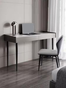 Light Luxury Office Table Rock Slab Study Table Modern Simple Study Desk Solid Wood Work Desk Minimalist Computer Desk