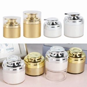 NOBLELYN 30g Bình chân không 50g Nhấn Hũ đựng mỹ phẩm Di động Kem dưỡng da Hũ kem acrylic Kích thước du lịch