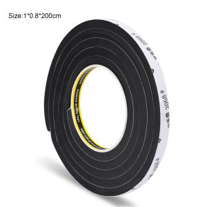 5M Multifunctional Self-Adhesive Soundproof Dustproof Foam Door Window Anti-collision Shock-absorbing Tape Seal Strip Gasket Sponge Strong Clothes Hanger Windproof Fixed Draught Excluder Insulation Tape