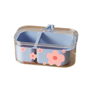 GAOSU Double-Layered Fruit Storage Box Space-Saving Thickened Draining Basket Practical Plastic Nut Snack Box Living Room