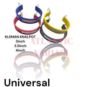 KLEMAN KNALPOT KLEM UKURAN 3" 3.5" 4" INCI / inch BRACKET KNALPOT BREKET KeNALPOT MOTOR UNIVERSAL KLEM BRECKET KNALPOT RACING 4 INCI 3 INCH UNIVERSAL KLEMAN BRECKET BEAT VIXION NEW NVA NVL SATRIA FU NMAX AEROX LEXI JUPITER Z MX KING 135  KLX CRF RXKING