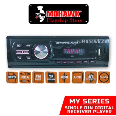 Mohawk My Series Single Din Digital Receiver USB MP3 SD AUX FM RADIO CAR STEREO PLAYER WITH BLUETOOTH