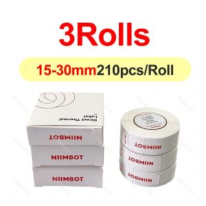 Niimbot D11 D110 D101 Label Printer White Sticker Waterproof Anti-Oil Price Tape Scratch-Resistant Label Maker Adhesive Paper 3/5/10Rolls