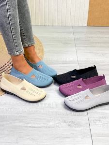 WomenS Spring/Summer Slip-On Breathable Shoes Soft Sole Casual Mom Shoes Plus Size WomenS Shoes Comfortable For Feet