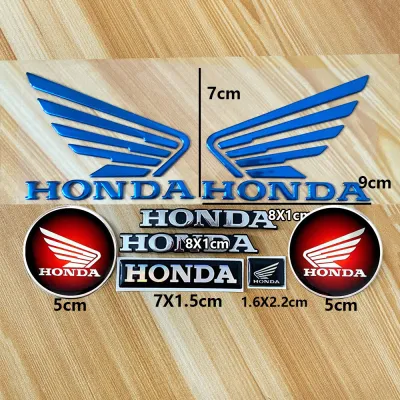 3D Motocross สติ๊กเกอร์ติดมอเตอร์ไซต์สติ๊กเกอร์สัญลักษณ์อุปกรณ์เสริมสำหรับ Honda Cbr 600 RR CB650r Cb1000r Nc750x Cb500f Cg125 Hornet Crf 450