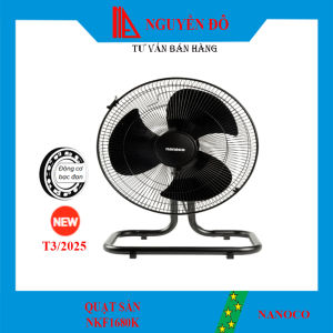 Quạt sàn Nanoco NKF1680K với công suất 47W động cơ motor dây đồng-bạc đạn làm mát mạnh mẽ bền bỉ và tiết kiệm điện