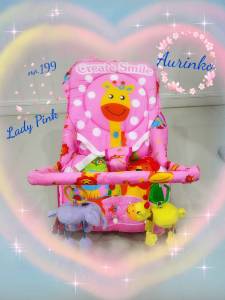 Aurinko เปลโยกรอยยิ้ม คุ้มค่าราคา มีมุ้งกันยุง ตุ๊กตาบีบมีเสียงนุ่มมือมาก