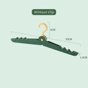 Justliving 1 chiếc gấp tiện lợi móc áo gấp được áo khoác nhựa Móc áo áo quần cắm trại du lịch Giá phơi giá phơi đa chức năng vớ ký túc xá sinh viên gia đình móc kẹp phơi đồ lót