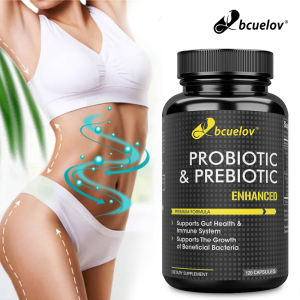 Probiotics & Prebiotics Plus - Advanced Digestive Gut Health & Enzyme Support - Boosts Your Immune System & Reduces Acidity - Ultimate Prebiotics (Patented)