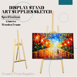 WPS Wooden Frame Stand 1.5m Tall for Displaying Sketches Posters & Artwork