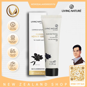 Gel xóa mụn chống viêm ngừa thâm sẹo Living Nature Manuka Honey Gel 10ml