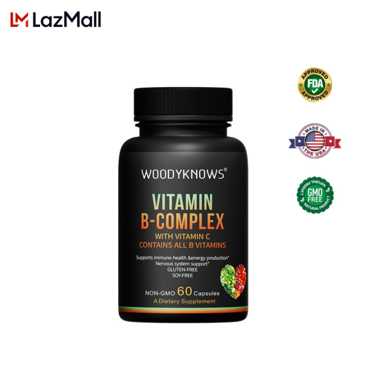 Vitamin B Complex Immune Health, Energy Support & Nervous System Support multivitamins