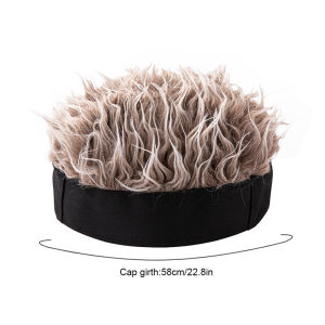 Wigs Cap Mens Hat Rock Punk Street Wig Hip Hop Caps Handsome Fake Hair Hat Cosplay Simulation Short Hair Rambut Palsu Lelaki Topi 男士假髮帽