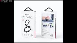 yesido ที่วางศัพท์แม่เหล็กแบบวงแหวน แหวนคู่หมุนโลหะสำหรับการขายข้ามพรมแดน ขาตั้งศัพท์แบบสบาย