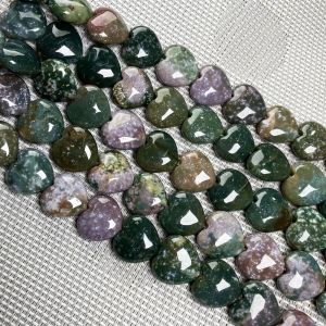 Natural Heart Shape Agates Green Aventurine Tiger Eye Stone Beads for DIY Jewelry Making Necklace Bracelet Gift Size 16x16x8mm
