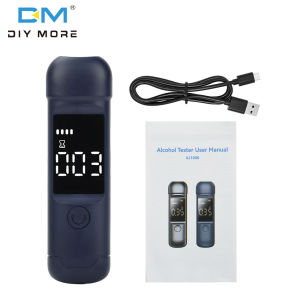 Diymore breathalyzer giao thông Máy thử độ cồn độ chính xác cao rượu Thiết bị đo lường với Loại C Cổng sạc điện thoại