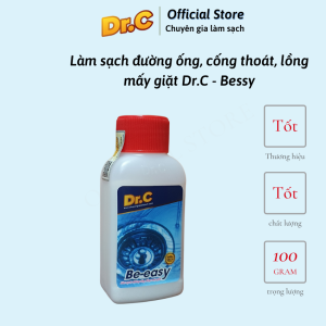 Bột làm sạch đường ống cống thoát chậu rửa Lavabo lồng máy giặt thông bồn cầu DrC - Beeasy Chính hãng 100 gam