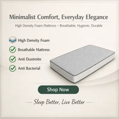 (FurnitureSG) High Density Foam Mattress Knitted Cotton Fabric (Cooler Sleep!) Single/Super Single 5/6/8 inches