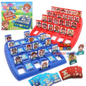 Mainan lucu anak laki laki perempuan tebak gambar orang board game who is it