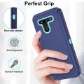 Asuwish Phone Case for LG G8 ThinQ Cell Cover Hybrid Rugged Shockproof Hard Drop Proof Full Body Slim Heavy Duty Mobile Accessories LGG8 Thin Q G 8 LG8 G8thinq LGG8thinq 8G Women Men Blue. 
