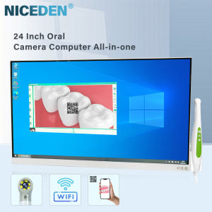 NICEDEN 24 inches Intraoral Camera Touch Screen Medical Dental Endoscope HD Monitor Computer System Dental Oral Cameras with bracket holder